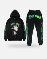 Spider 999 Club Young Thug Tracksuit Black