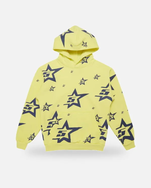 Spider 5star Hoodie Yellow, view 2