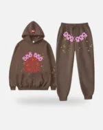 Spider Angel Number Tracksuit Brown, view 2