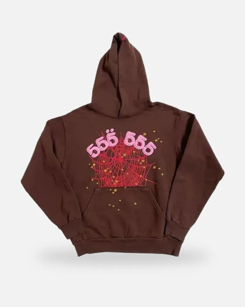 Spider Angel Number Tracksuit Brown