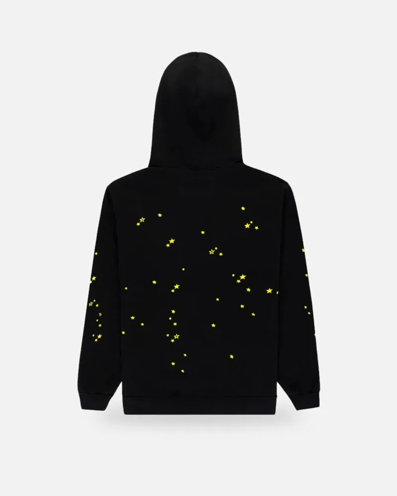 Spider Atlanta Star Print Hoodie Black