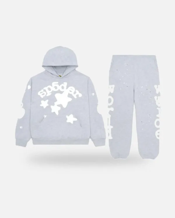 Spider Beluga Tracksuit Heather Gray - Heather Grey