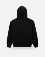 Spider Flame Web Graphic Black Hoodie Orange