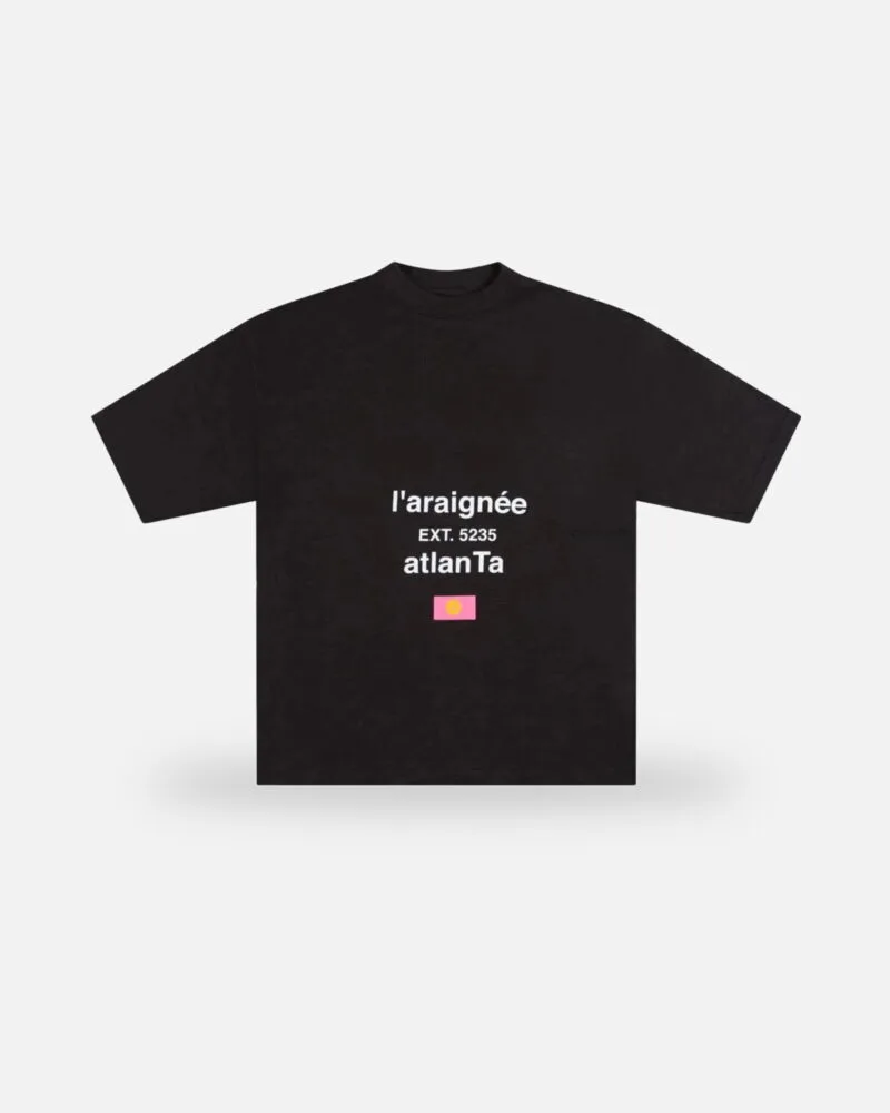 Spider Laraignee T-Shirt Black, front view