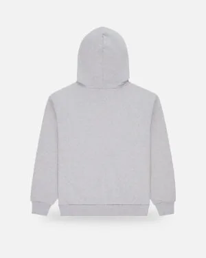 Spider Logo Sleeve Zip Red Hoodie Gray - Grey