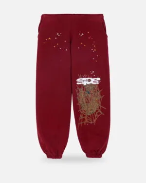 Spider Logo Tracksuit Maroon