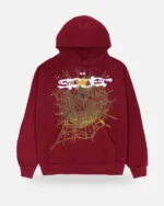 Spider Logo Tracksuit Maroon