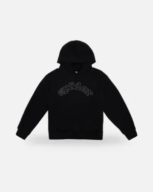 Spider OG Logo Hoodie Black, front view