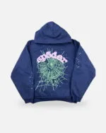 Spider OG Web Hoodie Blue, view 2
