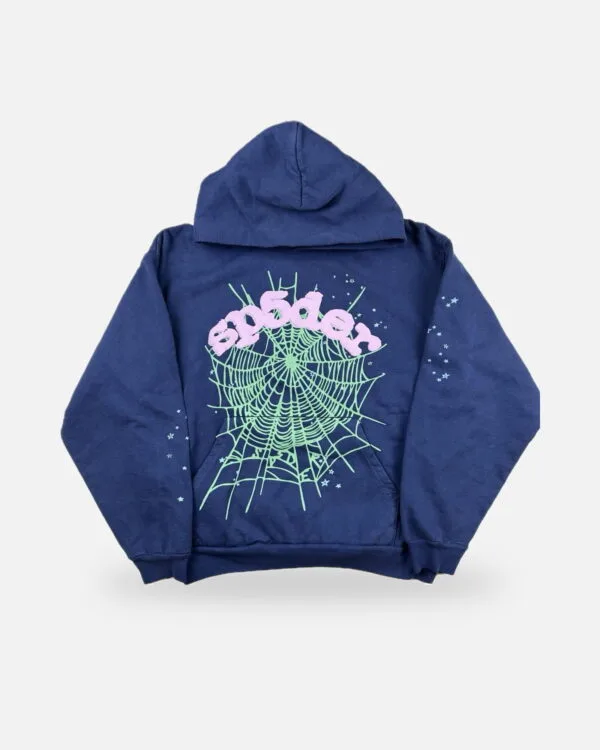 Spider OG Web Hoodie Blue, view 2