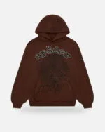 Spider OG Logo Hoodie Brown