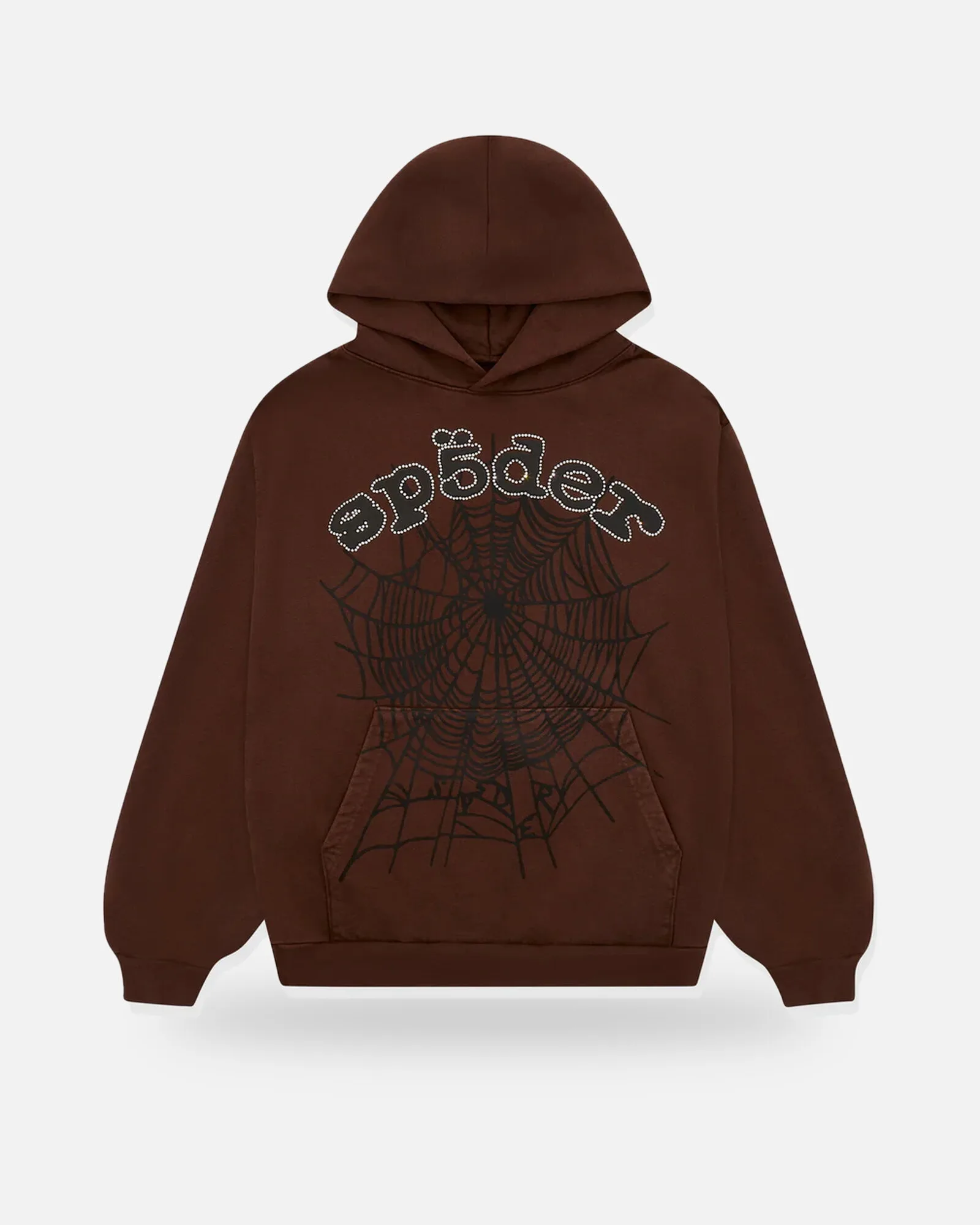 Spider OG Logo Hoodie Brown (framed) Spider OG Logo Hoodie Brown