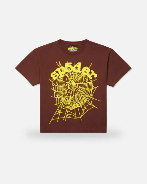 Spider OG Web T-Shirt Brown