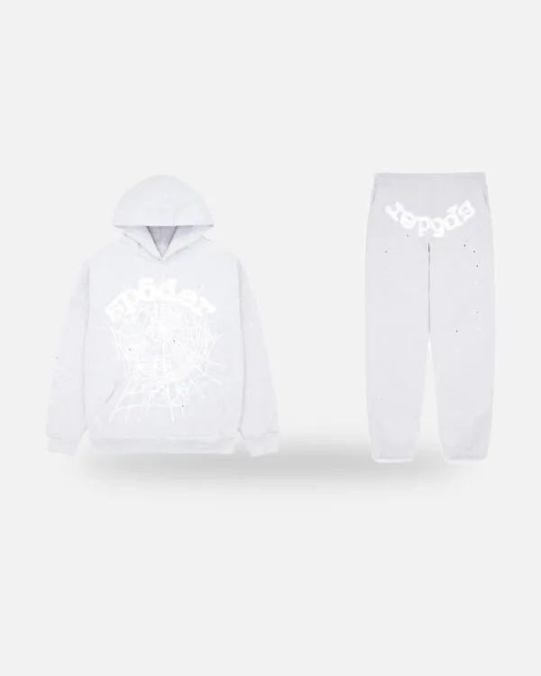 Spider OG Web Tracksuit Heather Gray - Heather Grey
