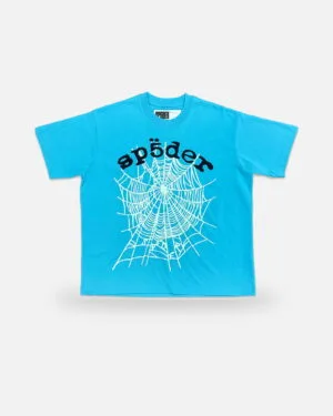 Spider OG Web V2 T-Shirt Cyan