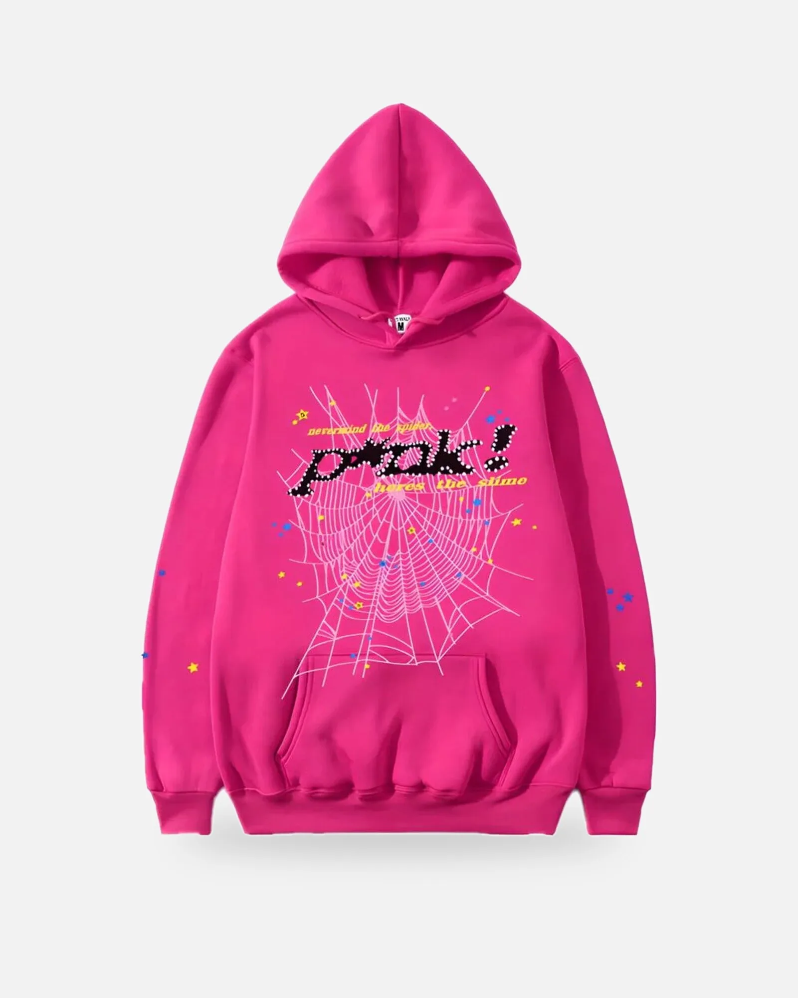 Spider Ponk Hoodie Pink (framed) Spider Ponk Hoodie Pink, front view