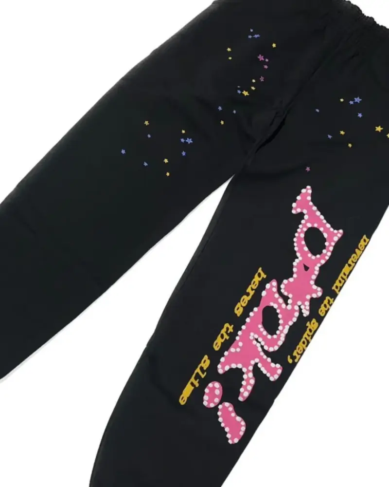 Spider Ponk Outfit Sweatpants Black, front view
