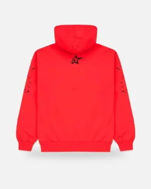 Spider Ponk V2 Hoodie Red, front view