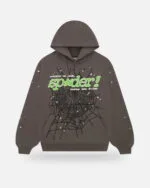 Spider Punk V2 Hoodie Slate Gray - Slate Grey