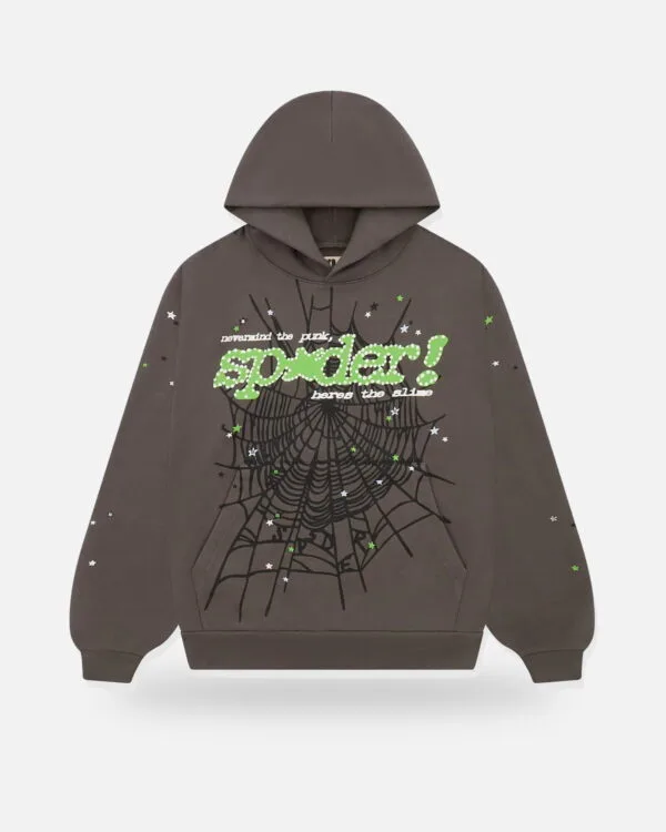 Spider Punk V2 Hoodie Slate Gray - Slate Grey