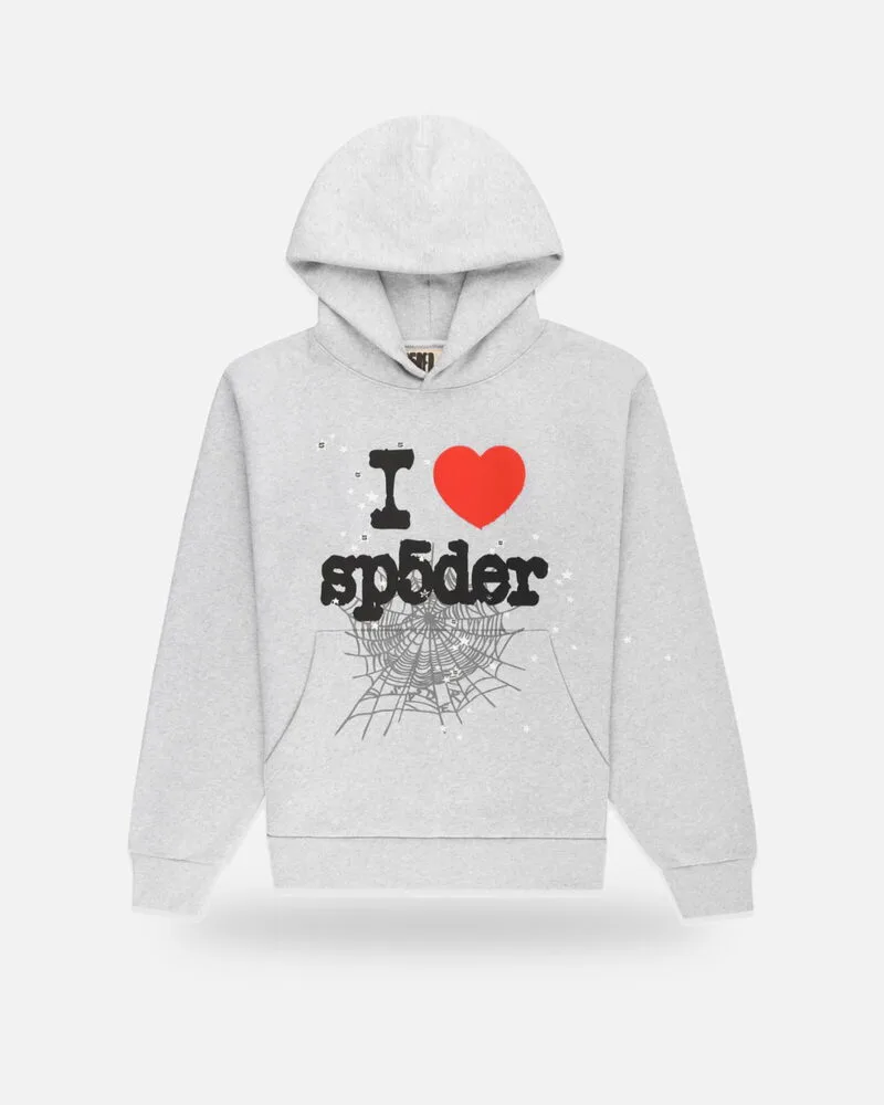 Spider Souvenir Hoodie Heather Gray - Heather Grey