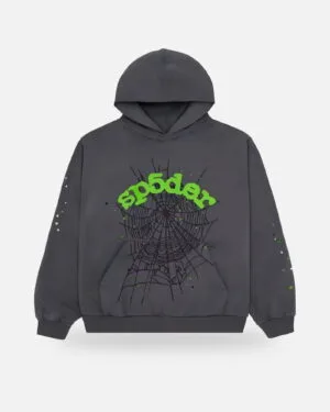 Spider Wait Web Hoodie Slate Gray - Slate Grey
