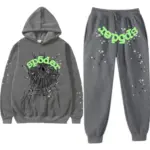Spider Wait Web Tracksuit Slate Gray, view 3