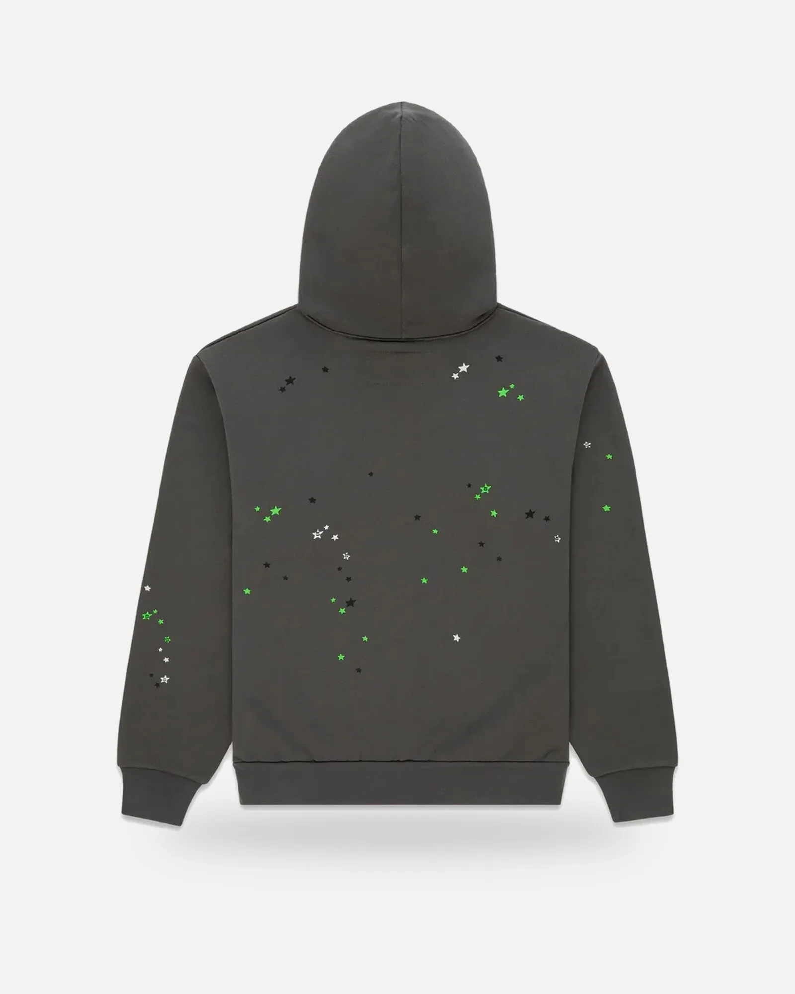 Spider Web Graphic Green Hoodie Charcoal (framed) Spider Web Graphic Green Hoodie Charcoal