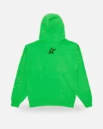 Spider Web Graphic Hoodie Green