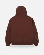 Spider Web Hoodie Brown