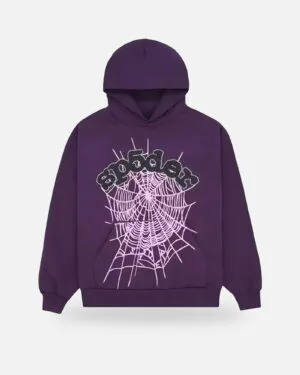 Spider Web Hoodie Purple, view 2