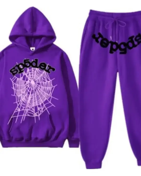 Spider Web Tracksuit Purple, view 3