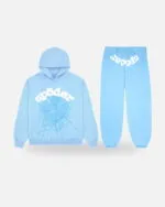 Spider Web Tracksuit Sky Blue, view 3