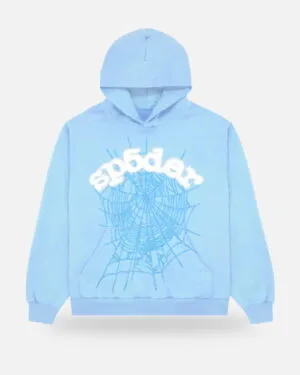 Spider Web Tracksuit Sky Blue