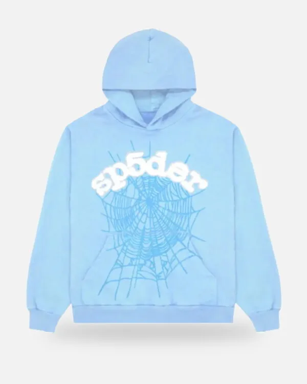 Spider Web Tracksuit Sky Blue
