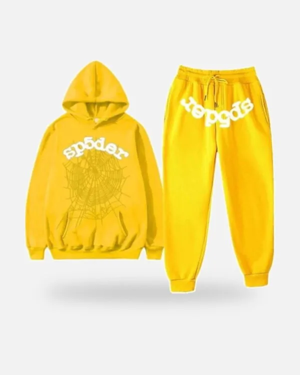 Spider Websuit Tracksuit Yellow, view 3