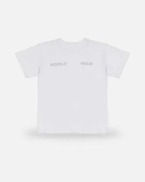 Spider Wide T-Shirt White, front view