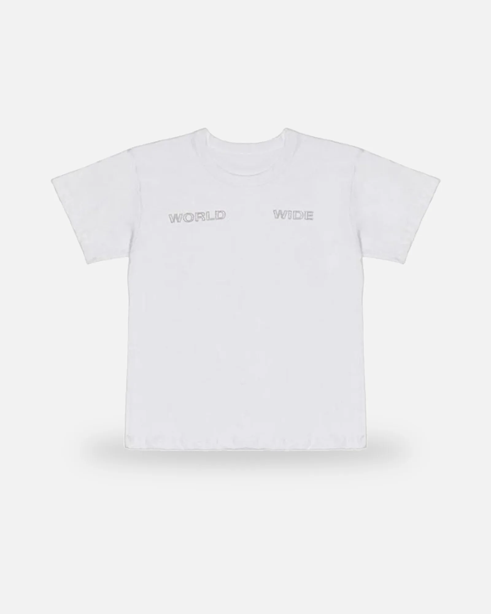 Spider Wide T-Shirt White (framed) Spider Wide T-Shirt White, front view