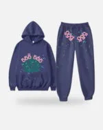 Spider Young Thug 555555 Tracksuit Blue, view 2