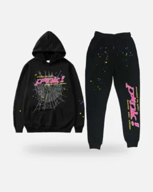 Spider Young Thug Tracksuit Black