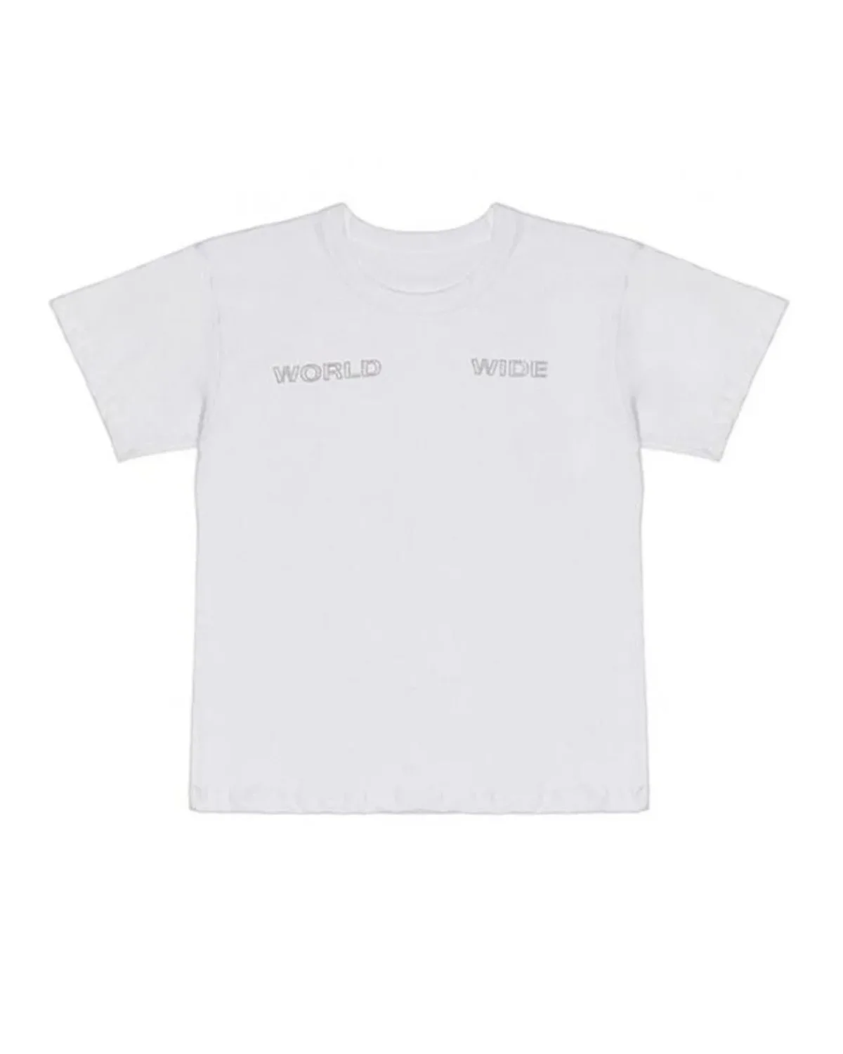 Spider Wide T-Shirt in white with front graphic