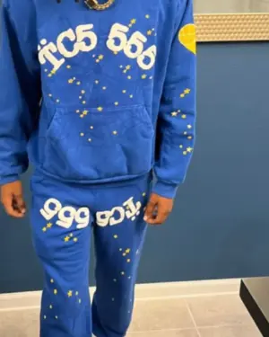 Spider TC5 Outfit Hoodie Blue, front view