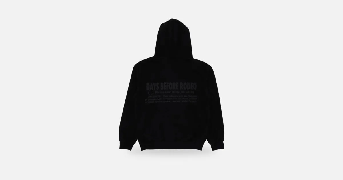 Cactus Picture Rodeo Spider Canada Rodeo Graphic Hoodie Black